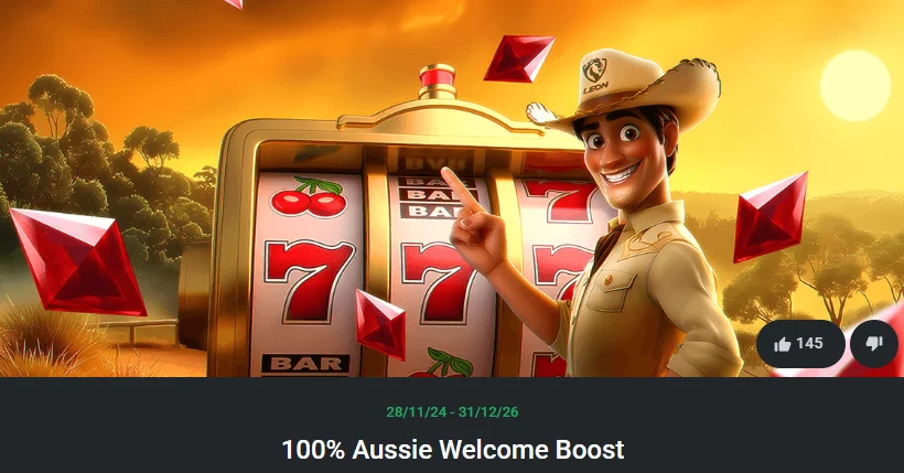 Leon Casino 100% Aussie Welcome Boost