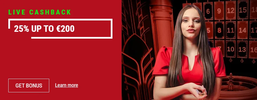 Casinado Casino Live Cashback