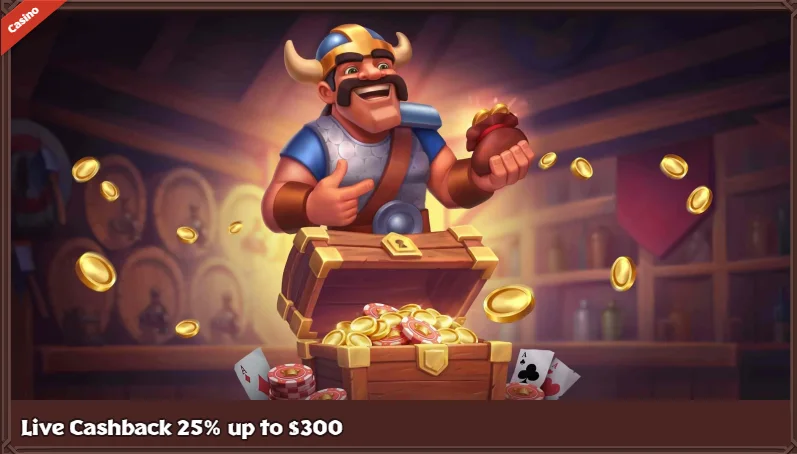 VikingLuck Casino Live Cashback