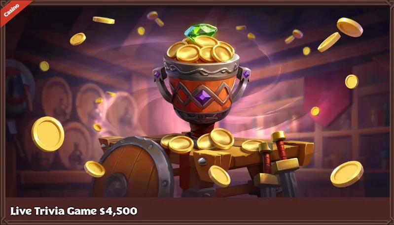 VikingLuck Casino Live Trivia Game