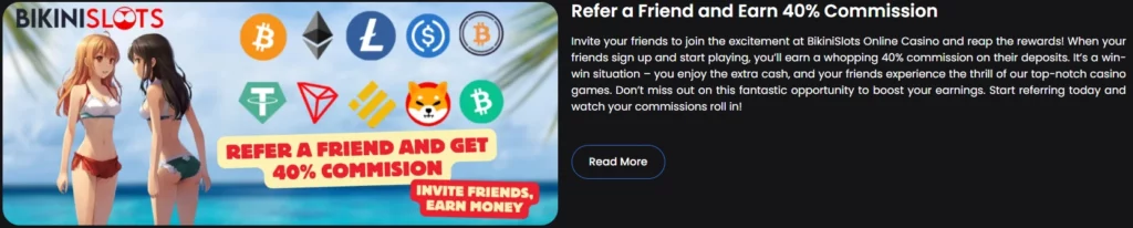 Bikini Slots Casino Refer a Friend Program