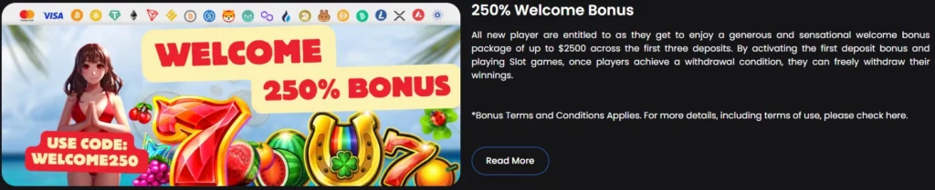 Bikini Slots Casino Welcome Bonus