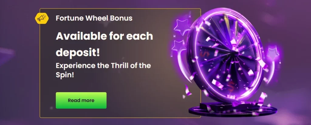 Bizzo Casino Fortune Wheel Bonus