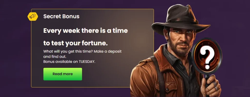 Bizzo Casino Secret Bonus