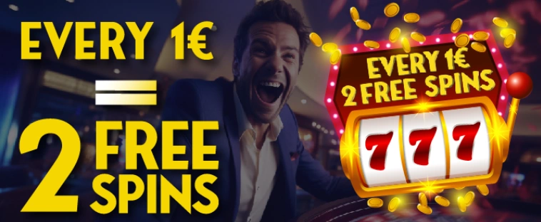 Cristal Poker Casino Every 1€ = 2 Free Spins