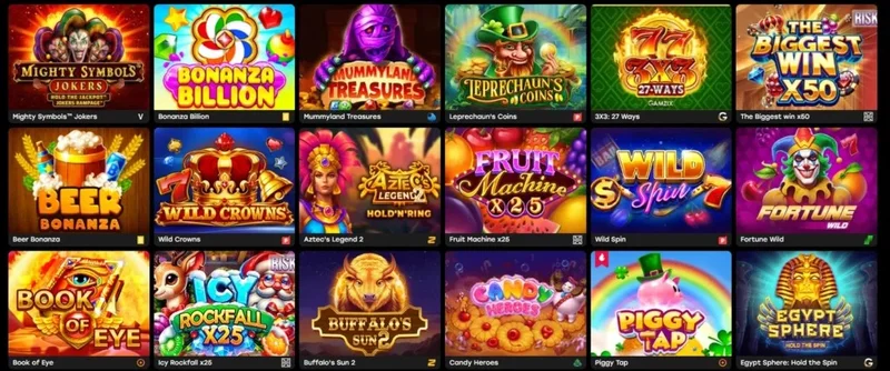 Fairspin casino games