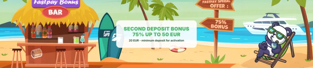 Fastpay Casino Second Deposit Bonus