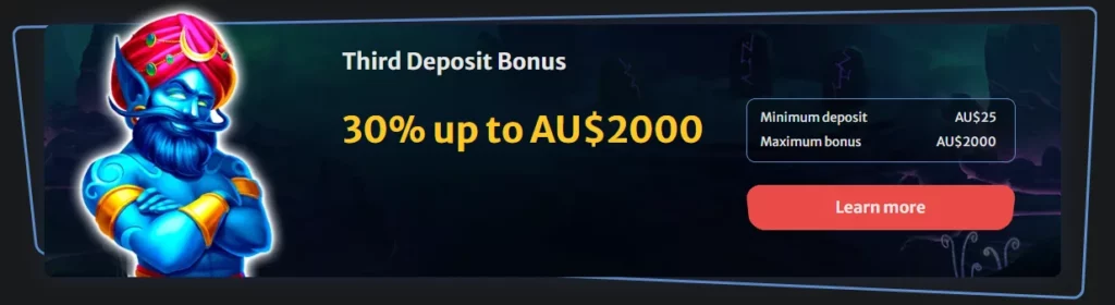 HellSpin Casino Third Deposit Bonus