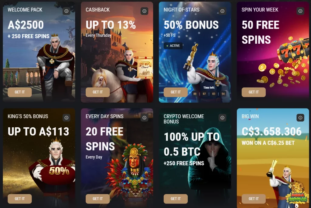 King Billy Casino Promotions