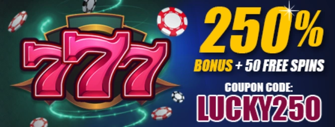 Lucky Hippo Casino Bonus 250%