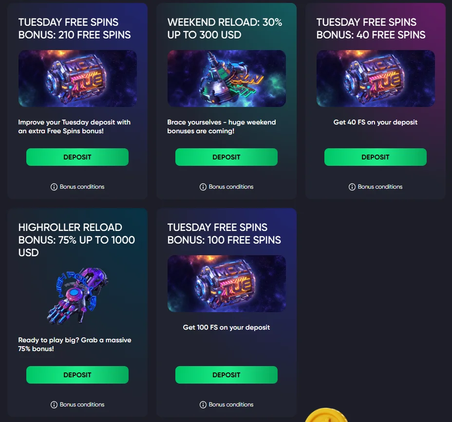 NeoNix Casino Regular Promotions