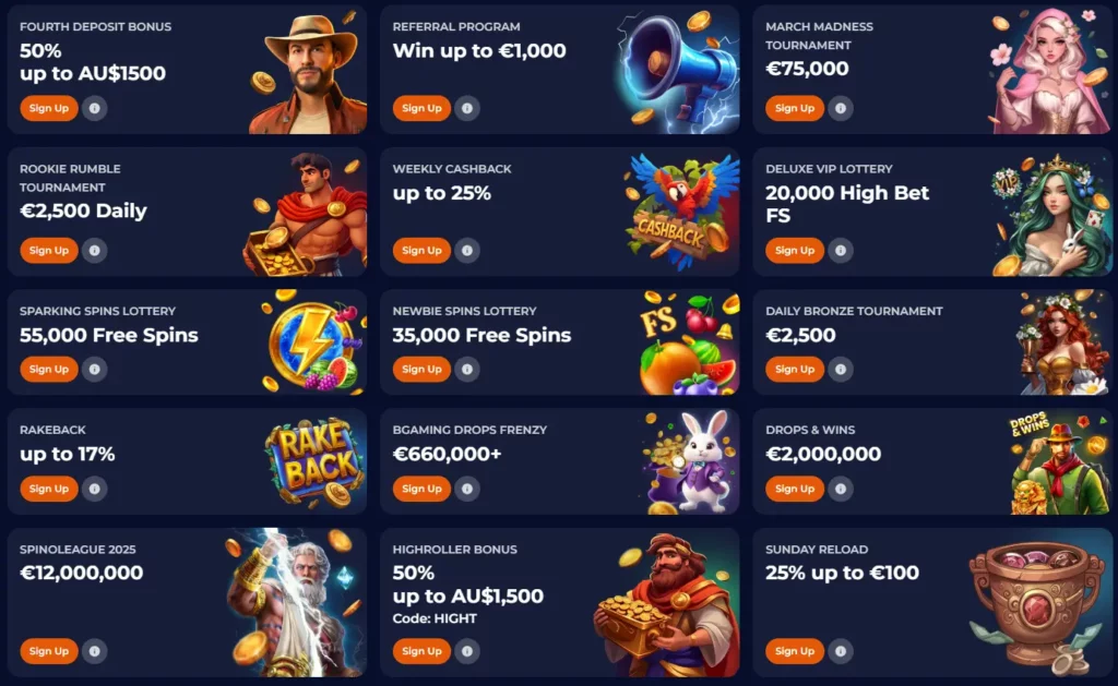 NineCasino Promotions