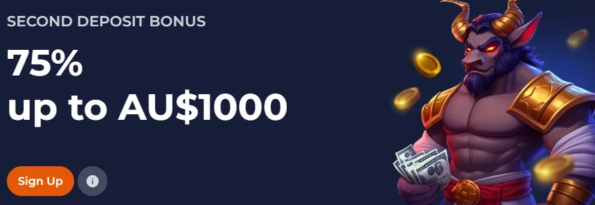 NineCasino Second Deposit Bonus