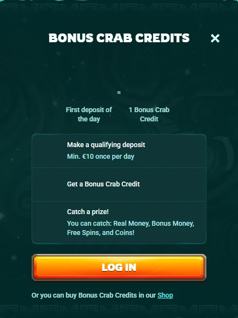 Playio Casino Bonus Crab
