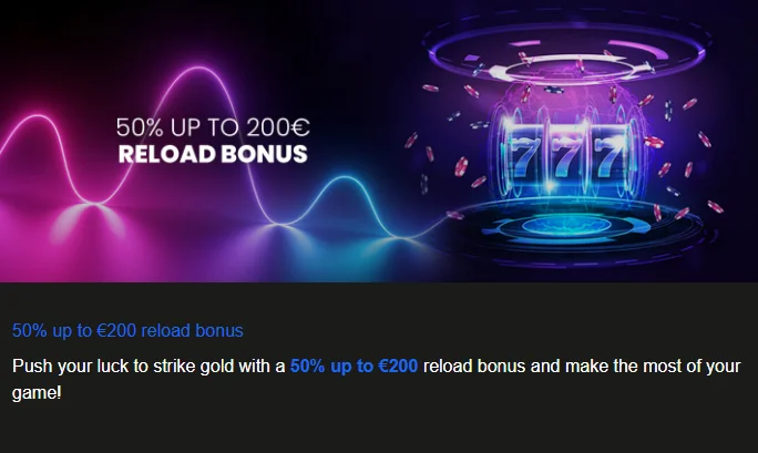 Pribet Casino Reload Bonus