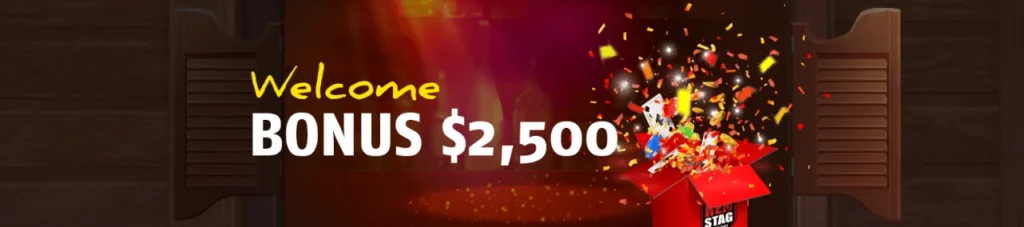 Red Stag Casino Welcome Bonus $2,500