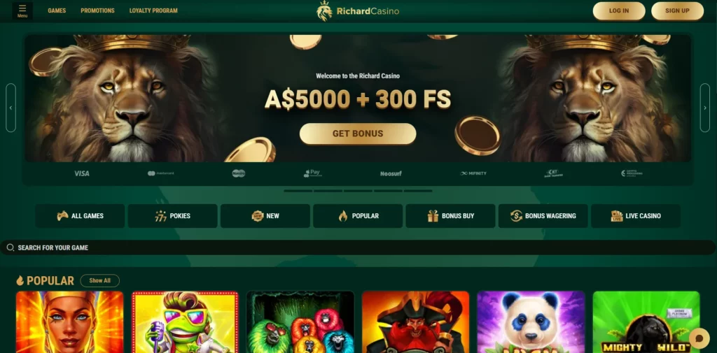 Richard Casino Main Page
