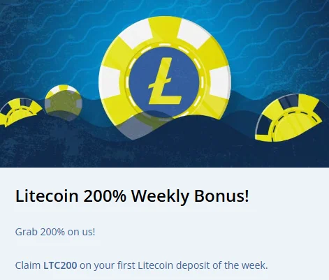 Ripper Casino Litecoin Weekly Bonus