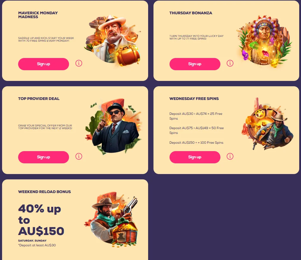 Wild Fortune Casino Promotions