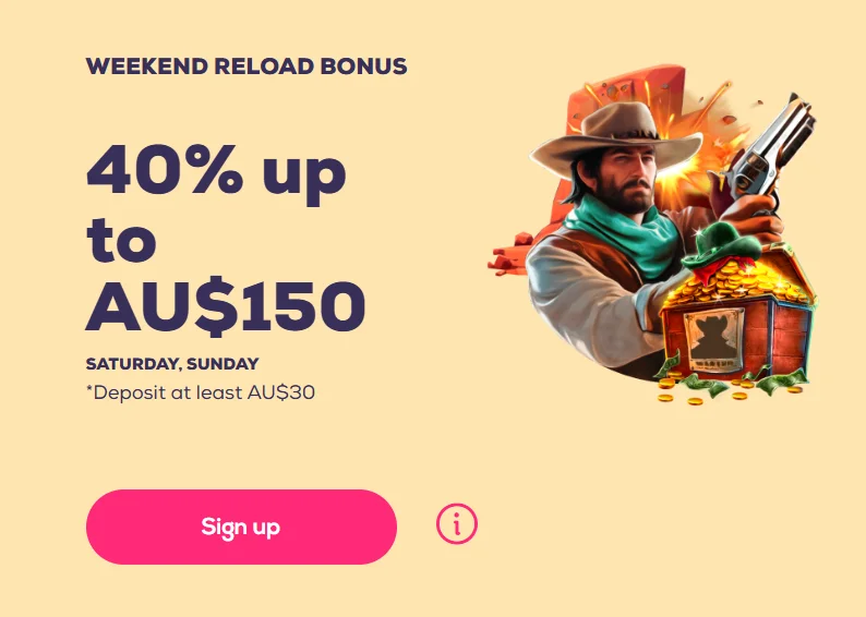 Wild Fortune Casino Weekend Reload Bonus